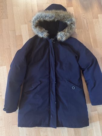Damen Jacke XL mit Kunstpelz