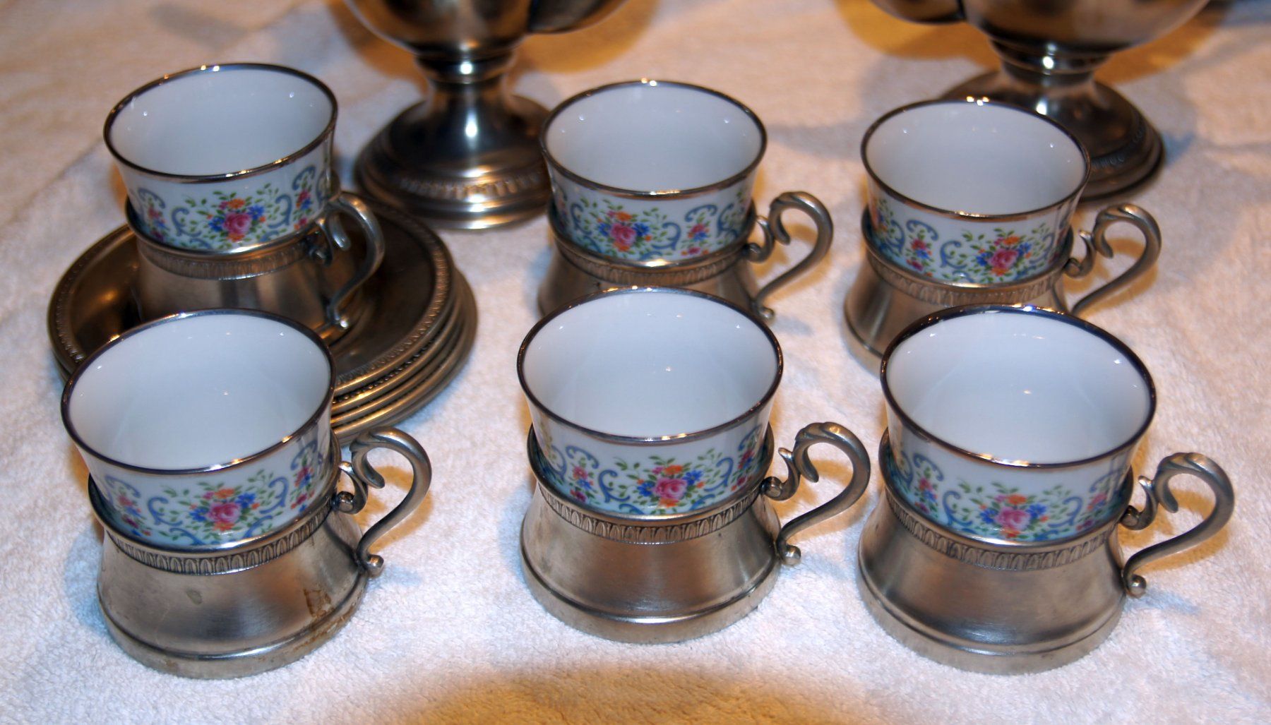 Geschirrsets: Kaffee und Tee Service 95% Zinn NEUER PREIS – Neu (gemäss Beschreibung) aus Biberist von Peter1948 4