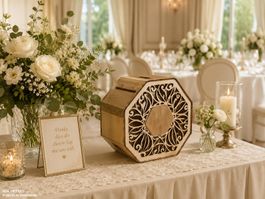 Hochzeit, Jubiläum, Briefbox aus Holz
