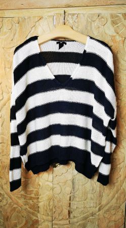 H&M Strickpullover gestreift - M