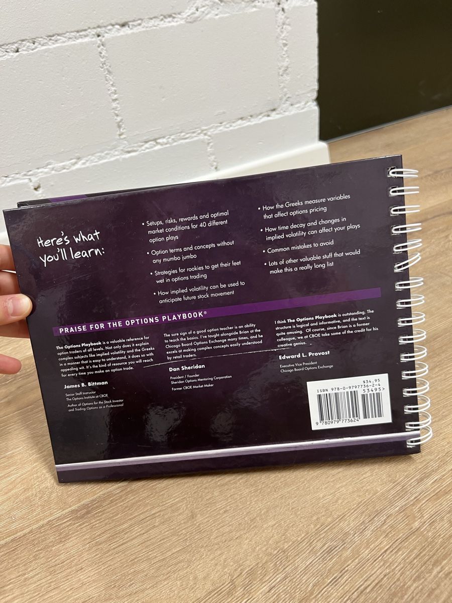 Libri: Overby – The Options Playbook – Usato da Bottmingen venduto da lin_5hf8 1