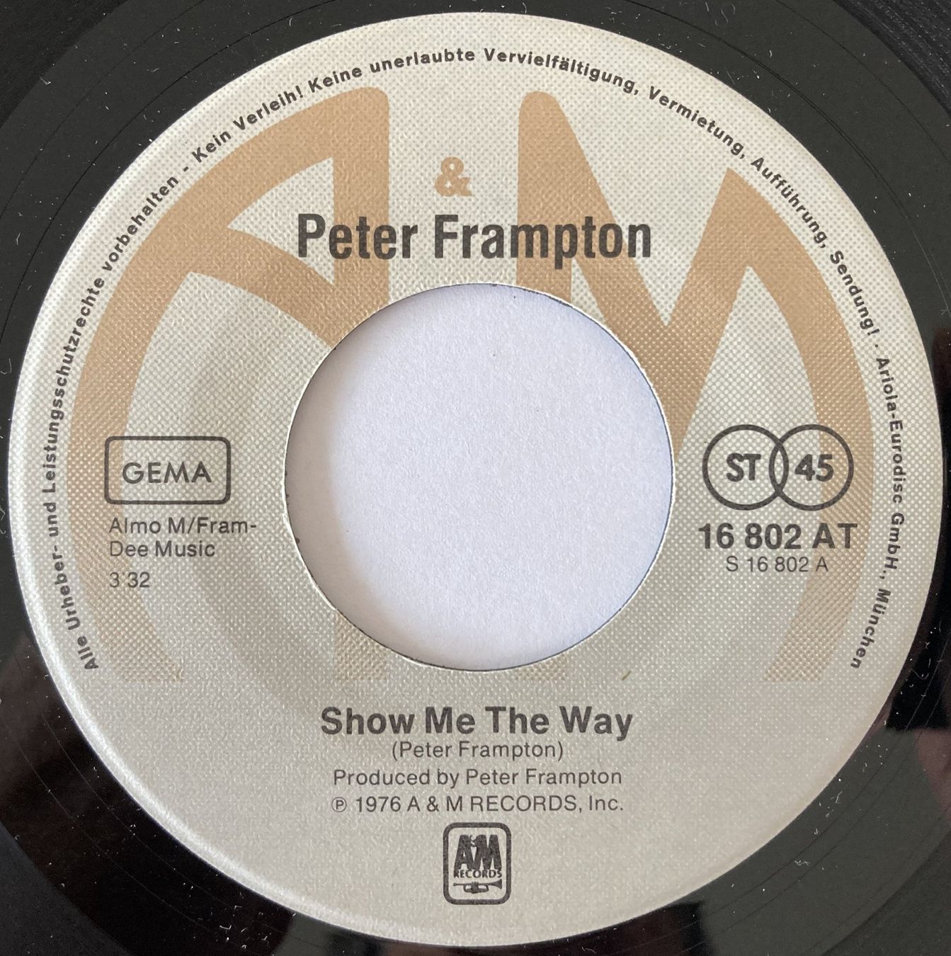 Schallplatten: PETER FRAMPTON - SHOW ME THE WAY – Gebraucht aus Bottens von hotter-than-hell 2