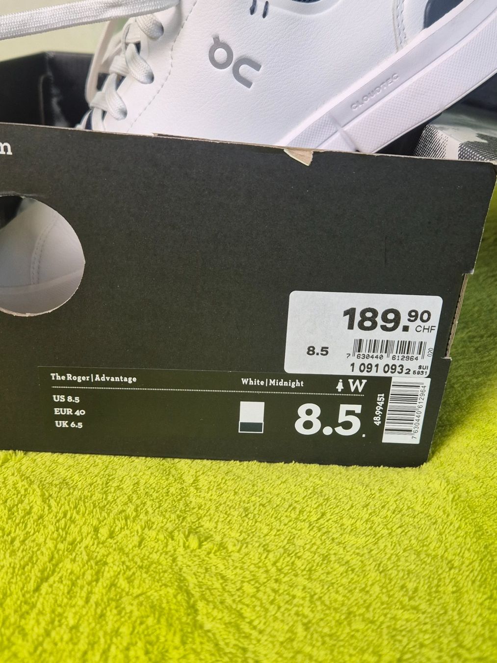 On Scarpe da donna: On Sneaker The Roger Advantage, Gr. 40, mit OVP – Nuovo (secondo la descrizione) da Winterberg ZH venduto da Gemini63 7