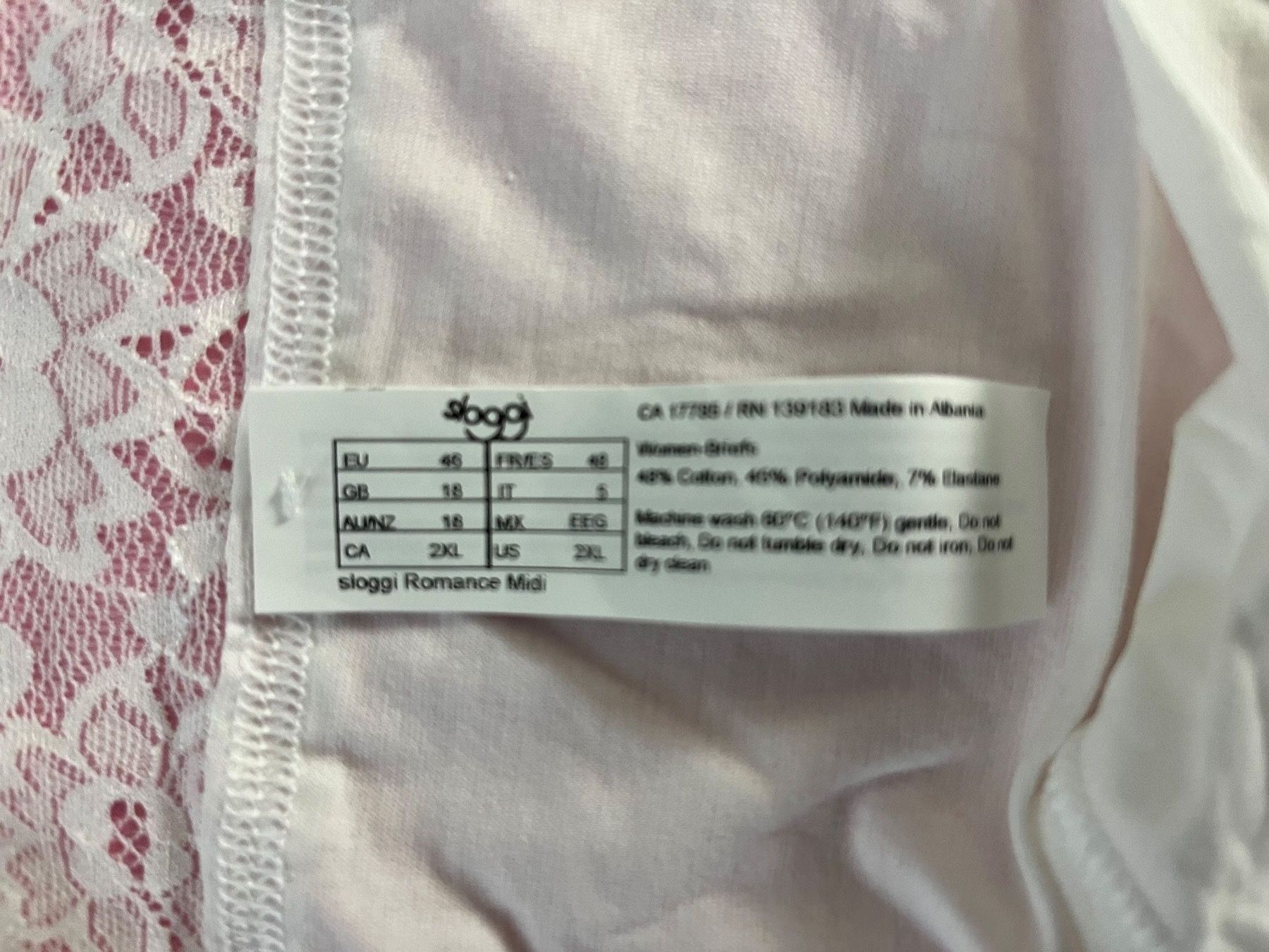 Sloggi Altra biancheria intima: Sloggi Romance, Slip Midi, Grösse 46, Farbe Weiss – Nuovo e nell'imballaggio originale da Rudolfstetten venduto da gst_g7xl 2