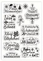 Silikonstempel Fröhliche Weihnachten überall