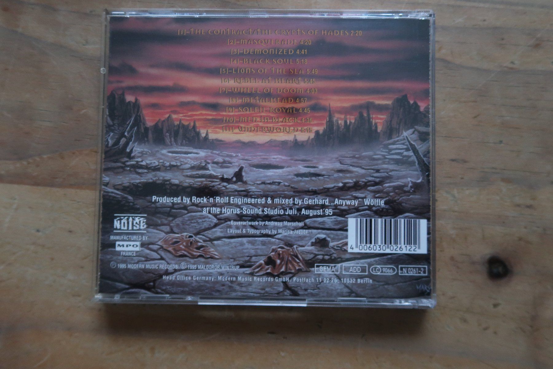 CD: RUNNING WILD - MASQUERADE - HOLZBOX - CD – Usato da Basel venduto da Patiscat 5