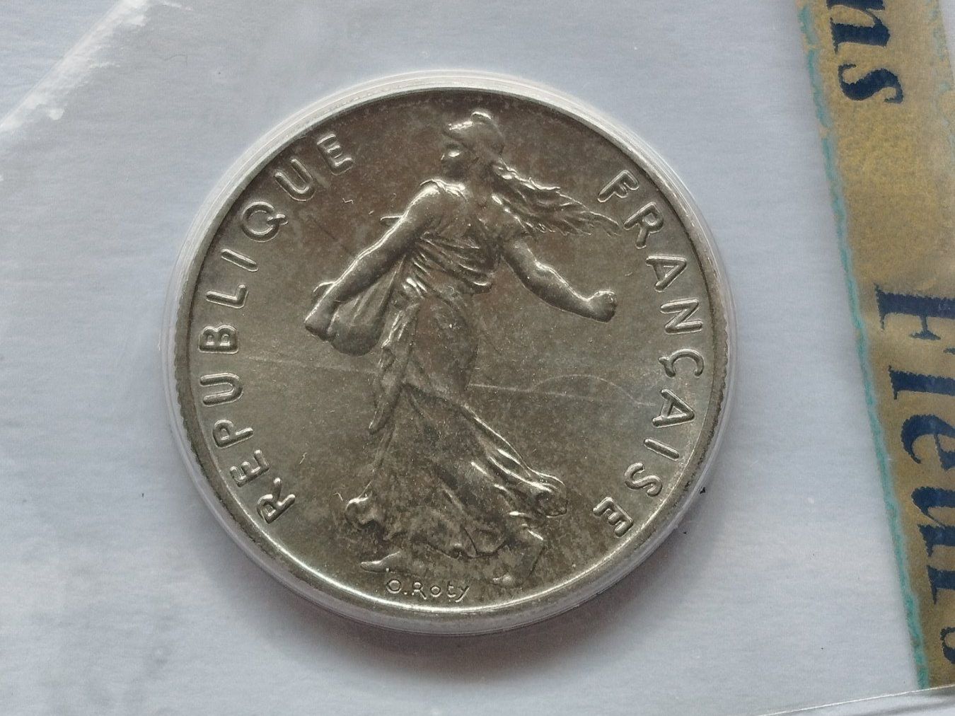 Tutti le monete: 50 CENTIMES SEMEUSE 1975 – Nuovo e nell'imballaggio originale da Wettingen venduto da Colorup 1