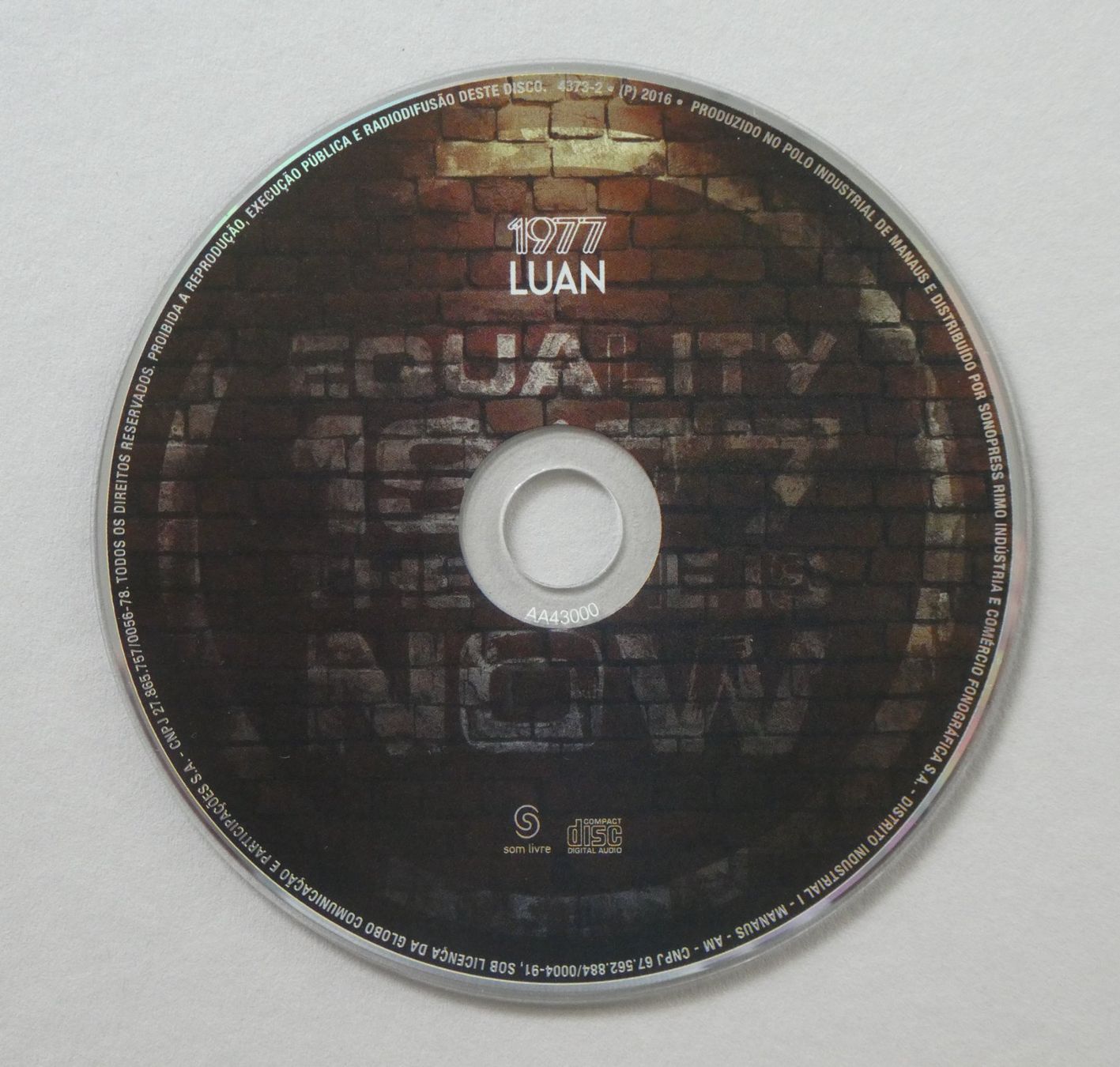 CD: CD Luan 1977, Luan Santana, 2016 – Usato da Watt venduto da Mandinka 3