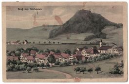 Gruss aus Neuhausen, Künstlerkarte, gelaufen 1913