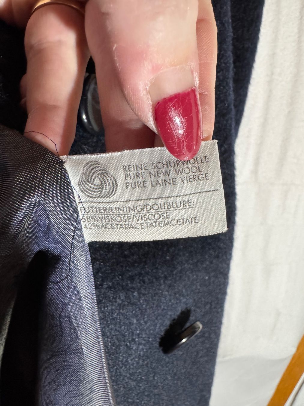 Cappotti: Mantel aus reiner Schurwolle Gr. 44 – Usato da Grosswangen venduto da second_hand_dress 5