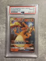Pokemon Karte Charizard GX Hidden Fates PSA 10 bewertet