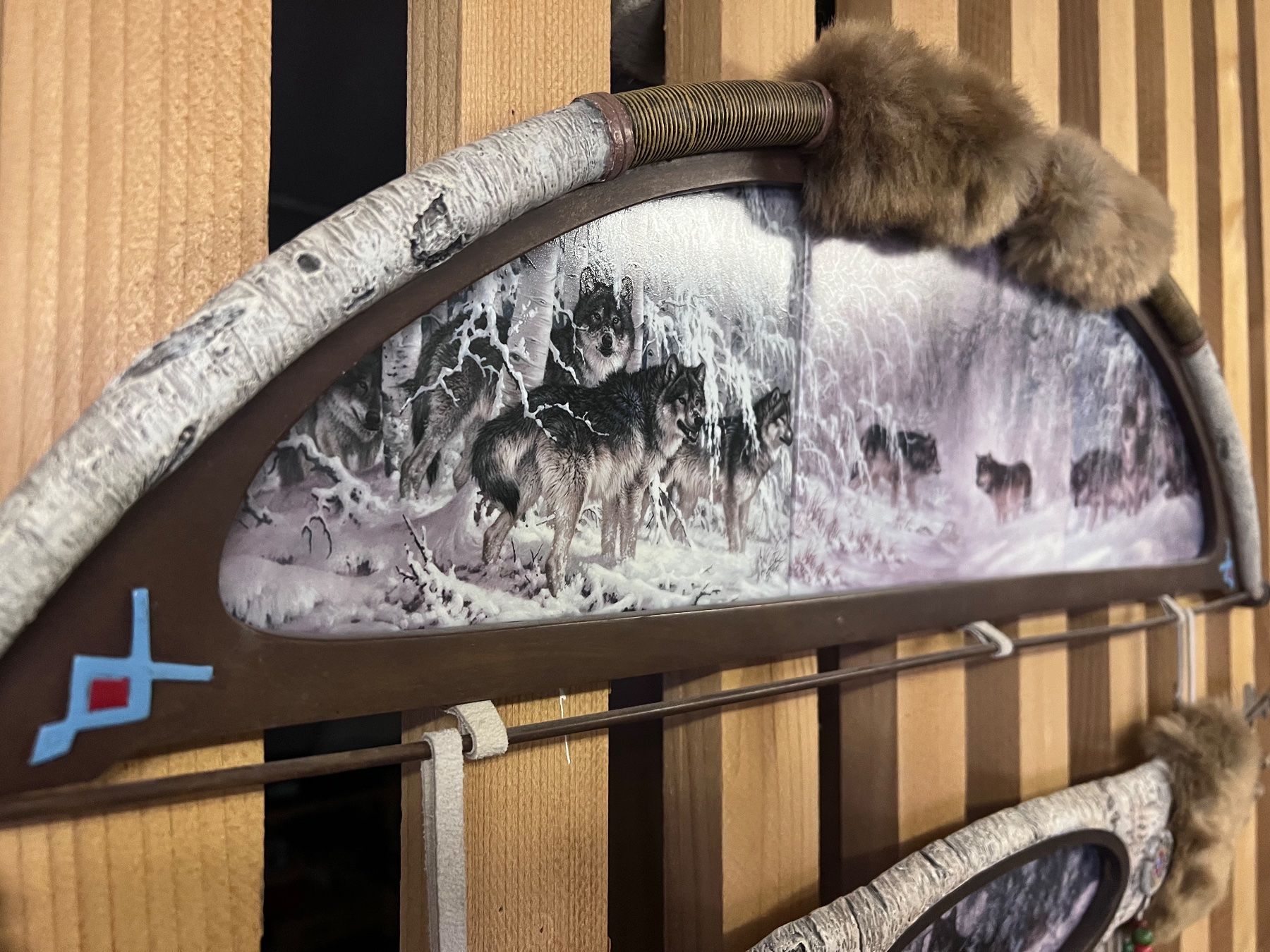 Poster & Bilder: Wolf Bild 80x45cm – Gebraucht aus Brigerbad von Walliser-1975 2