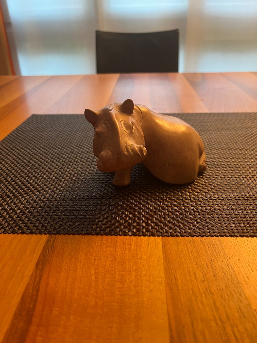 Statuette: Flusspferd aus Marmor gehauen , Super natürlich – Nuovo (secondo la descrizione) da Gränichen venduto da Paolosch 4