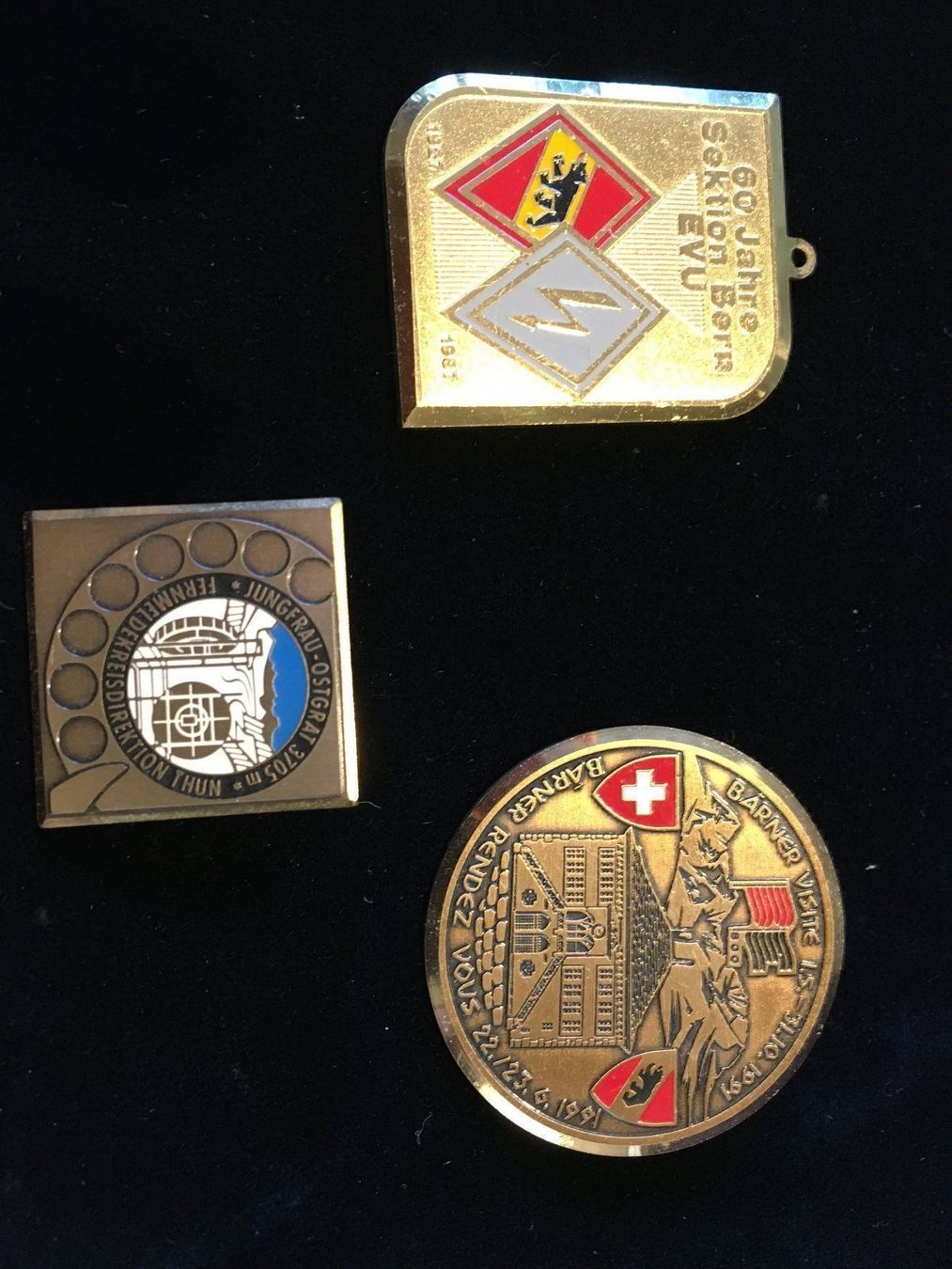 Placchette & Badge: 3 Pins/Plaketten – Usato da Muri b. Bern venduto da Ricardoverkauf 1