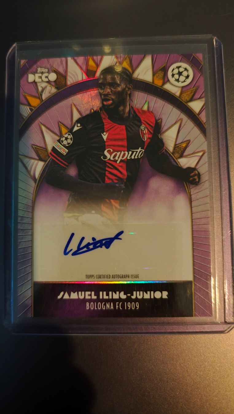 Topps Sammelbilder & Trading cards: Topps Deco 23/24 Samuel Iling-Junior /25 mit Autogramm – Gebraucht aus St. Gallen von RudyundFloydCards