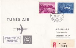 Erstflug Tunis Air Genf - Tunis 1961, ab FL