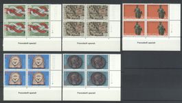 1986, Sonderpostmarken I, Viererblöcke **