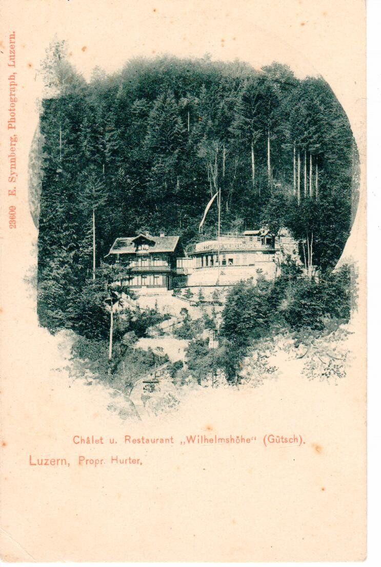 Ansichtskarten: Châlet u. Restaurant Wilhelmshöhe Luzern – Gebraucht aus Wolhusen von Curver9