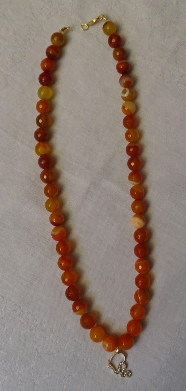 Ketten: ***TOP*** Perlenkette Rotorange mit Anhänger ***TOP*** – Neu (gemäss Beschreibung) aus Zofingen von Felix459 1