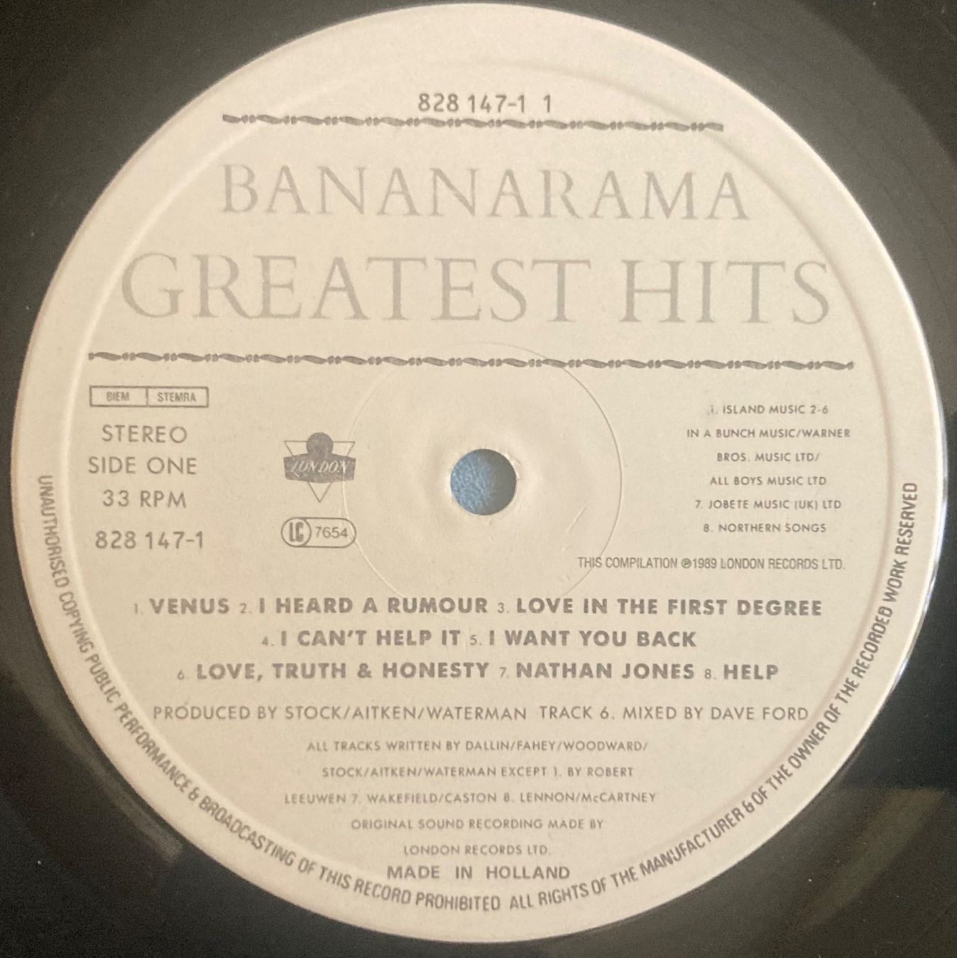 Dischi in vinile: BANANARAMA - THE GREATEST HITS COLLECTION – Usato da Poliez-Pittet venduto da Newtown-Records 3