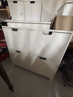 Schuhschrank weiss 4 Klappen guter Zustand