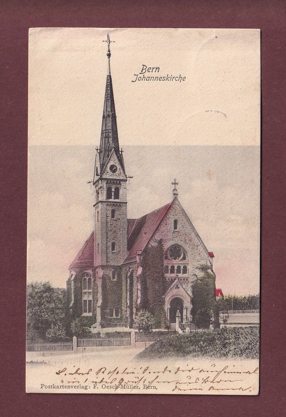Cartes postales: BERN - Johanneskirche - 1903 – D'occasion à Pully par nicecards