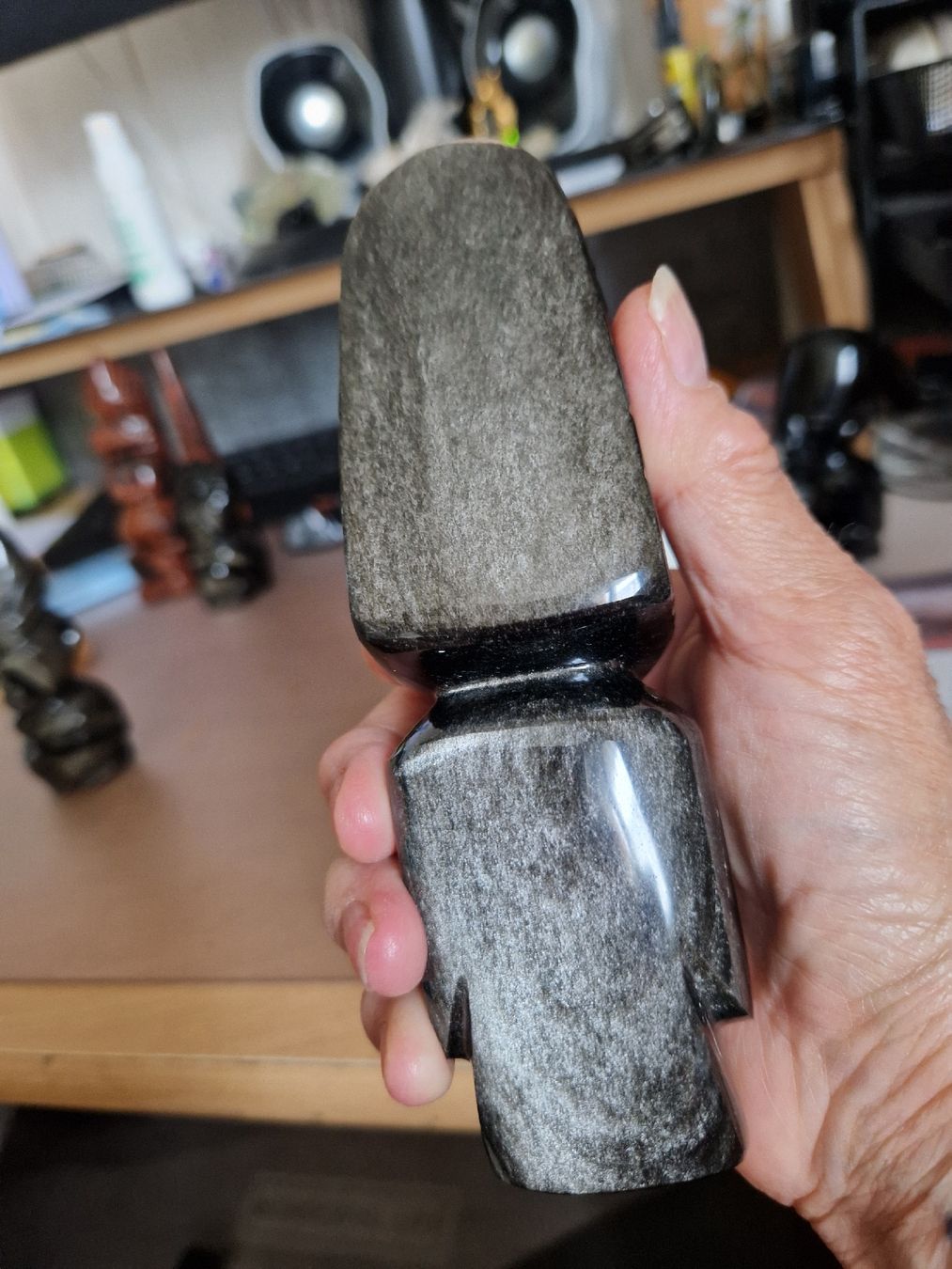 Sculture & Statue: OBSIDIENNE ARGENTÉE  16 cm – Nuovo (secondo la descrizione) da SAXON venduto da Mariposita1428 3