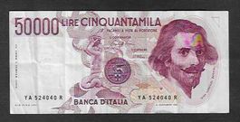 Italien  50.000  Lire  Gebraucht