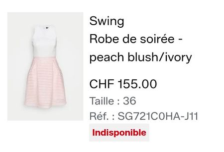 Robe d'été Swing neuve avec étiquette taille 36