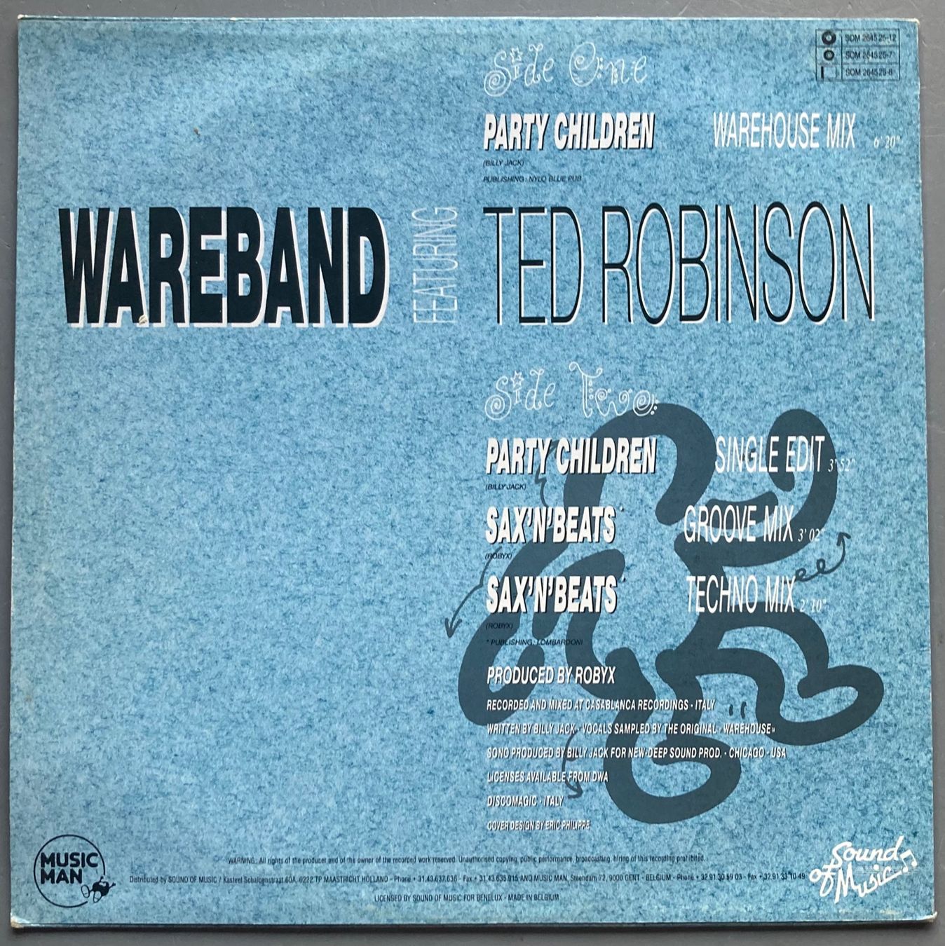 Dischi in vinile: WAREBAND FEATURING TED ROBINSON - PARTY CHILDREN – Usato da Poliez-Pittet venduto da Newtown-Records 1