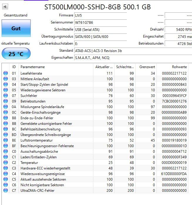 Seagate Harddisks: HDD 2.5" Seagate, 500GB – Gebraucht aus Zuerich von Dele 2
