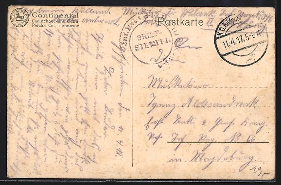 Cartoline postali: Neumáticos-Continental, Reklame, Hunde  – Usato da Berlin venduto da bartko-reher 1