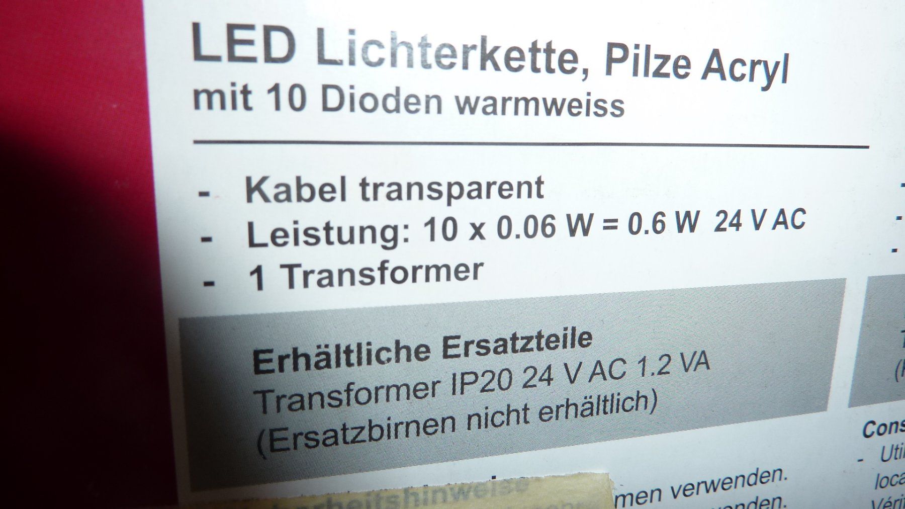 Ghirlande e barre luminose: neue  lichterkette – Nuovo (secondo la descrizione) da Füllinsdorf venduto da pmarkus 5