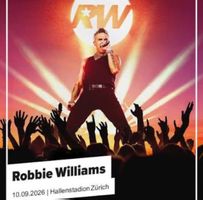 1-4x Tickets Stehplätze Robbie Williams Zürich 10.09.