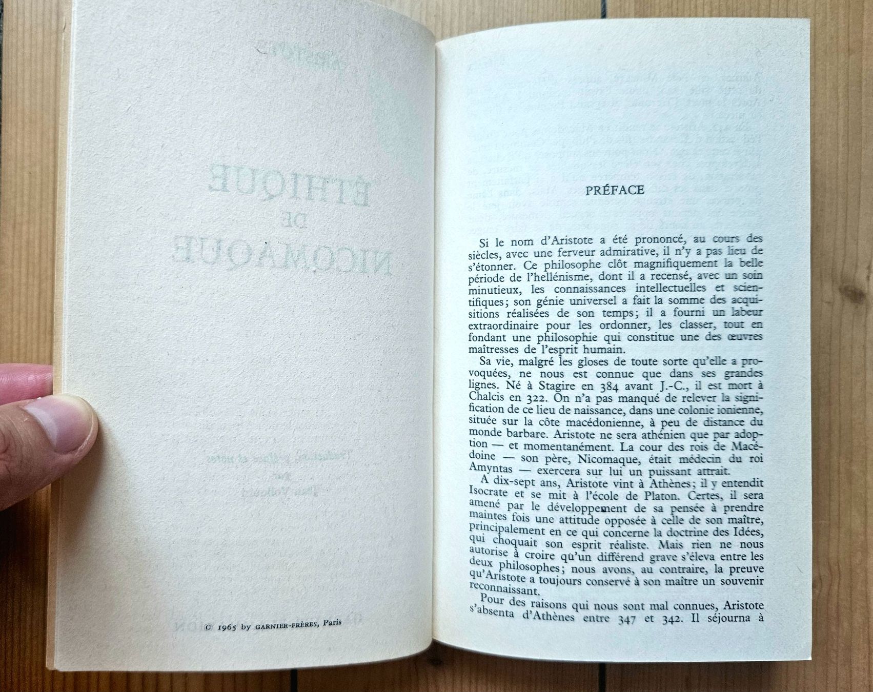 Libri: Aristote - Éthique de Nicomaque – Usato da Genève venduto da Januacoeli 1