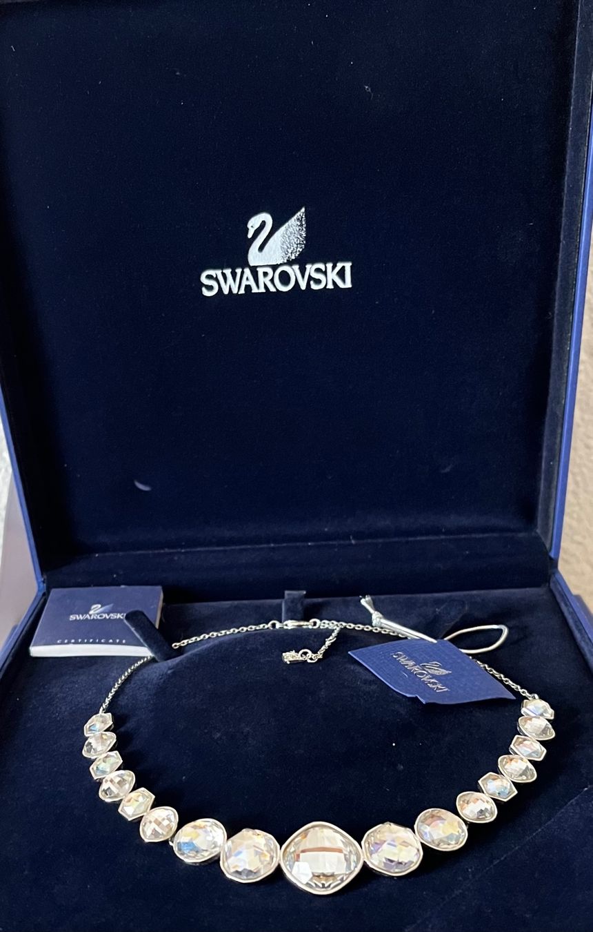 Swarovski Catenine: Swarovski Statement kette neu, original mit box – Nuovo (secondo la descrizione) da Kirchleerau venduto da Piroska05 1