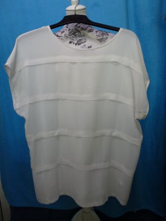 ADAGIO SHIRT IN WEISS GR 46 NEU LUFTIG SOMMER LEICHT NEU