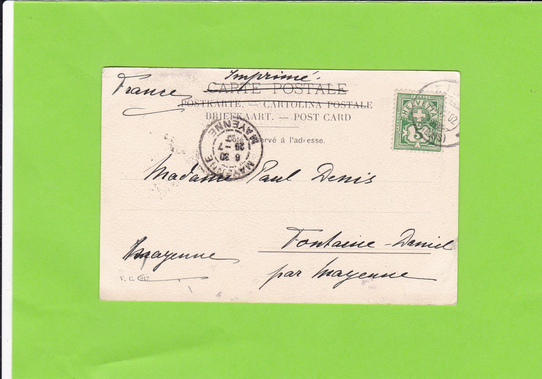 Cartes postales: Chalet suisse--Intérieur – D'occasion à St. Peterzell par neckertal 1