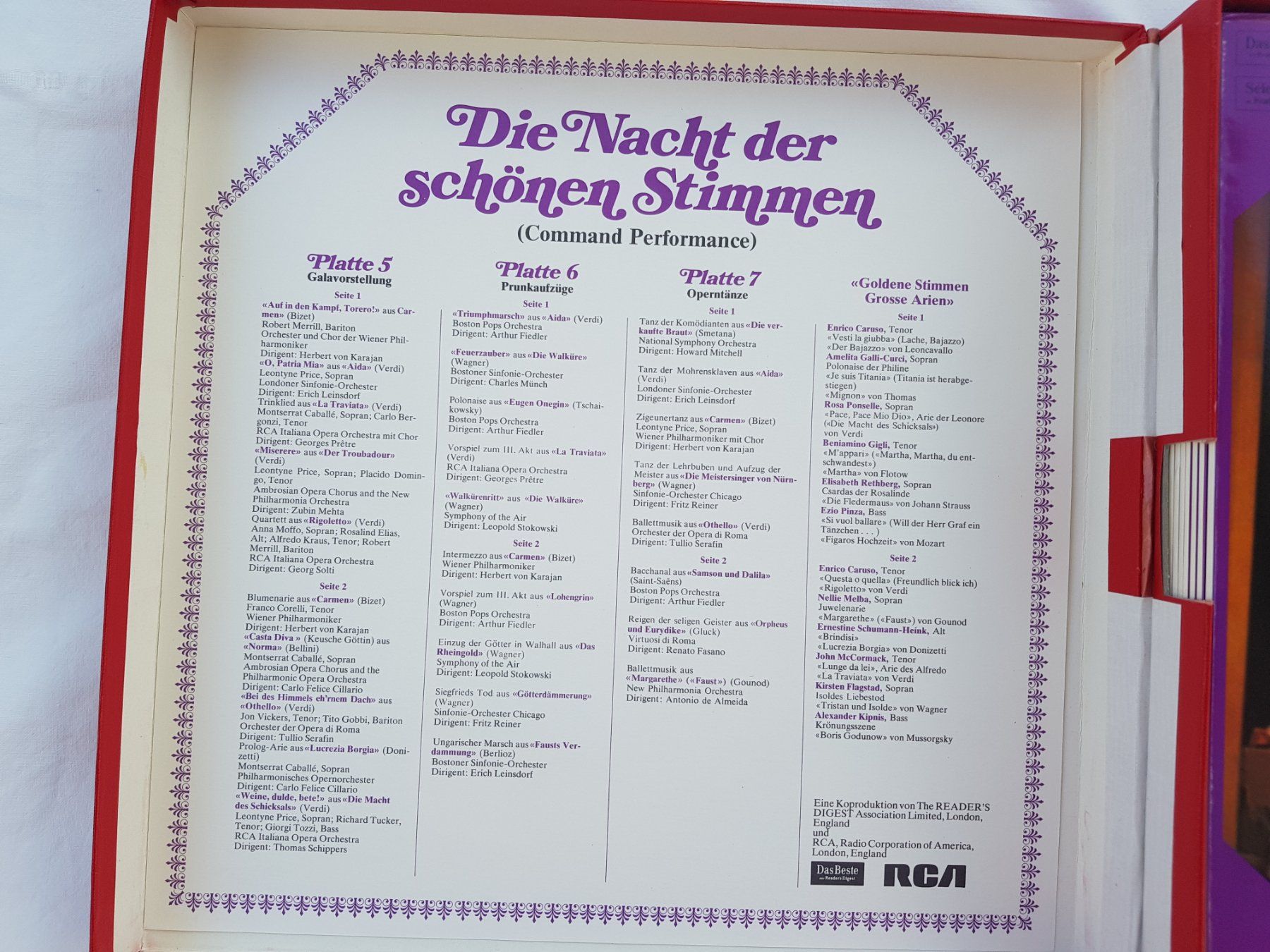 Dischi in vinile: Vintage Set "Die Nacht der schönen Stimmen" 8 LPs – Usato da Näfels venduto da SuEdHe 3