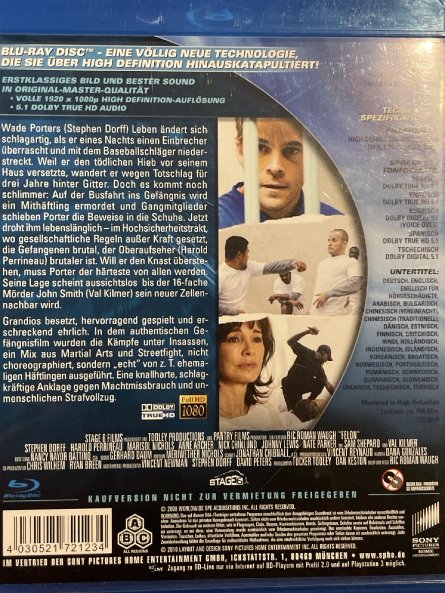 Tutti i DVDs: Felon (2008) – Nuovo (secondo la descrizione) da Waldenburg venduto da Gonzo8 1