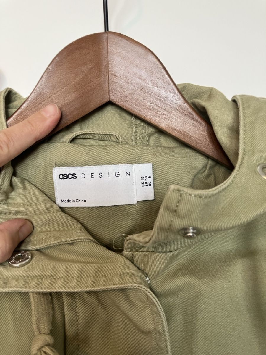 Asos Giacche: ASOS Design Übergangsjacke Parka, Khaki, Gr. 38, overdized – Usato da Olten venduto da uhluh 1