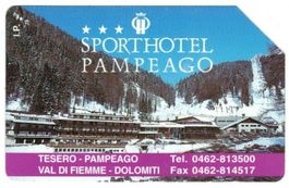 Privat-Telefonkarte Italien PR-166 Sporthotel Pampeago
