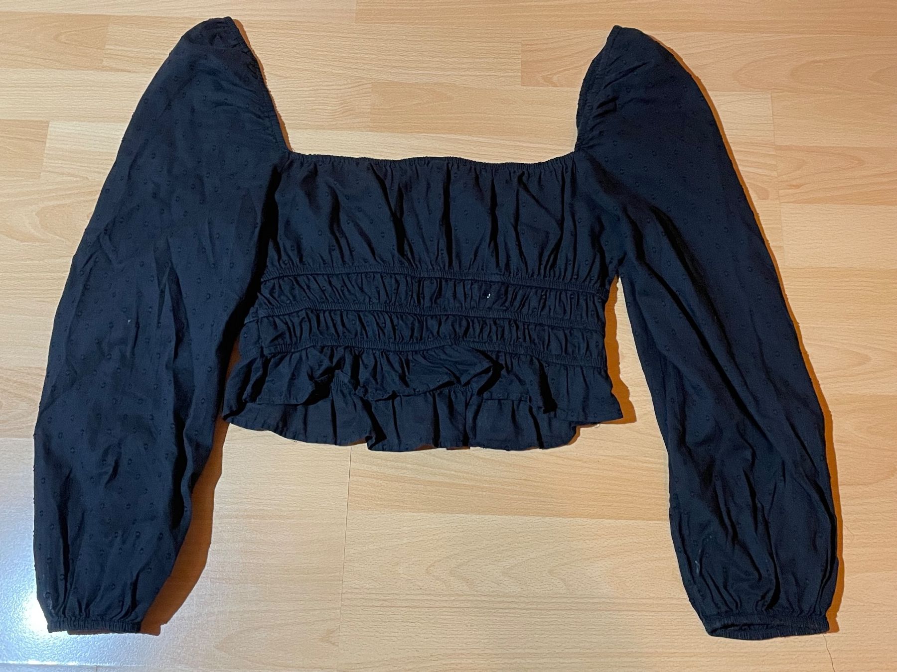 Stradivarius Camicette: Chemise noire Stradivarius – Usato da Chamoson venduto da daleva0204 3