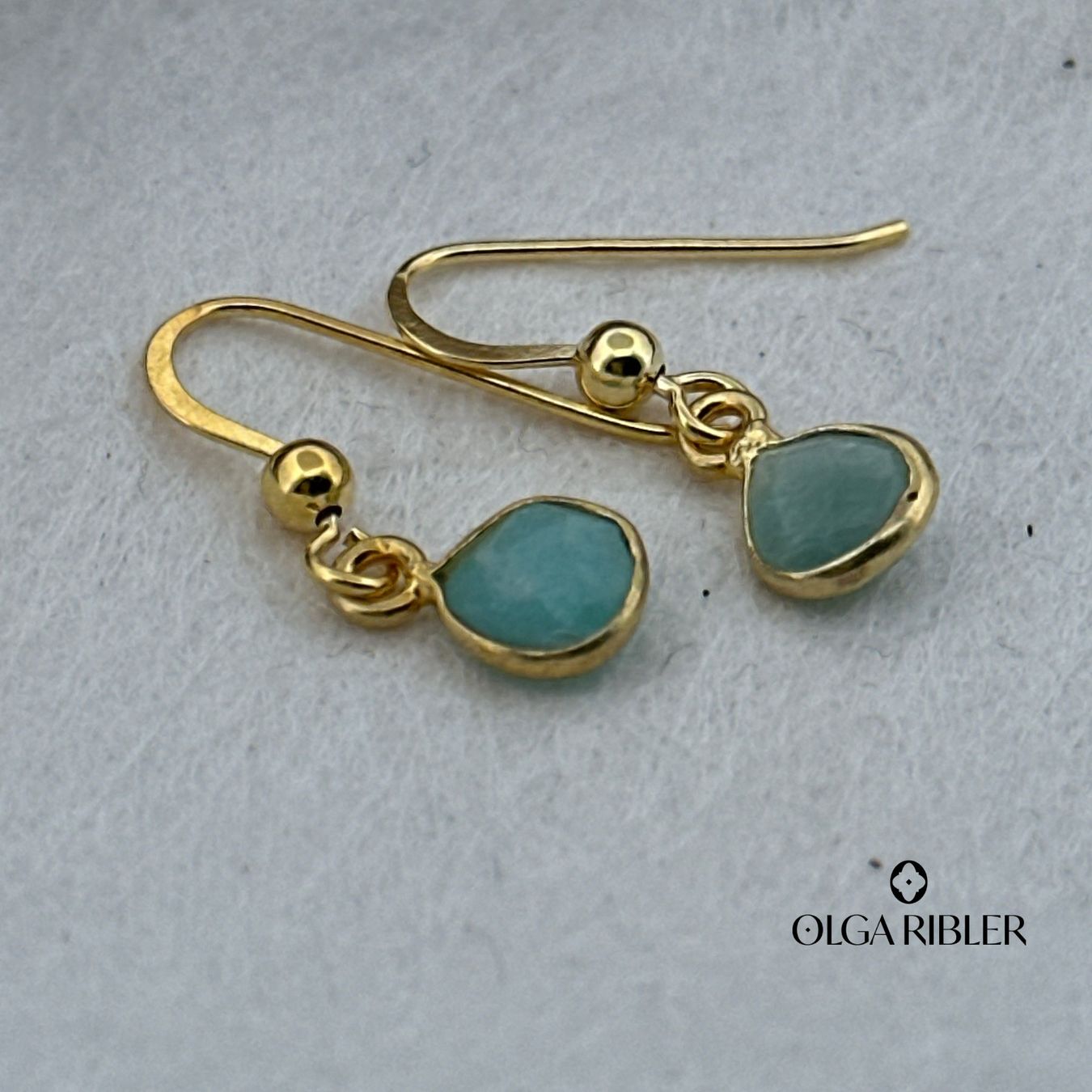 Olga Ribler Orecchini pendenti & Orecchini a lobo: Sterling Silber 925 Ohrringe mit Amazonite – Nuovo (secondo la descrizione) da Luzern venduto da Schmuckoutlet 4