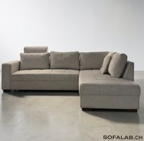 Ecksofa Hellgrau mit BettFunktion