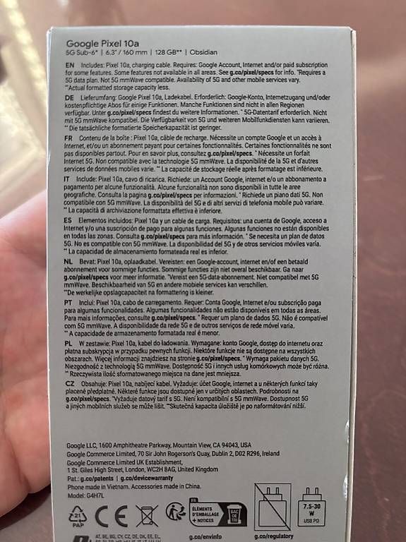Telefoni cellulari / Smartphones: Set: Google Pixel 10a + Google Pixel Buds Pro (neu) – Usato da Neuenhof venduto da Felipe91 2