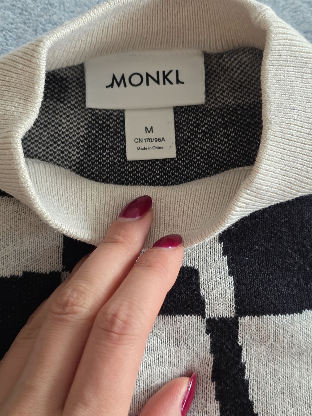 Monki Maglioni & Felpe: Monki Pullover, schwarz beige gemustert, Grösse M – Nuovo (secondo la descrizione) da St Gallen venduto da vir_5kgt 1