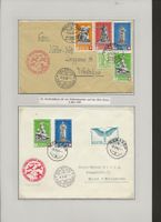 1940 Flugpost Stempel Romanisch Deutsch Frauenfeld + Samedan