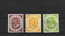 DEUTSCHLAND 60 70 +90 Pfg. aus SATZ POSTHORN 1951
