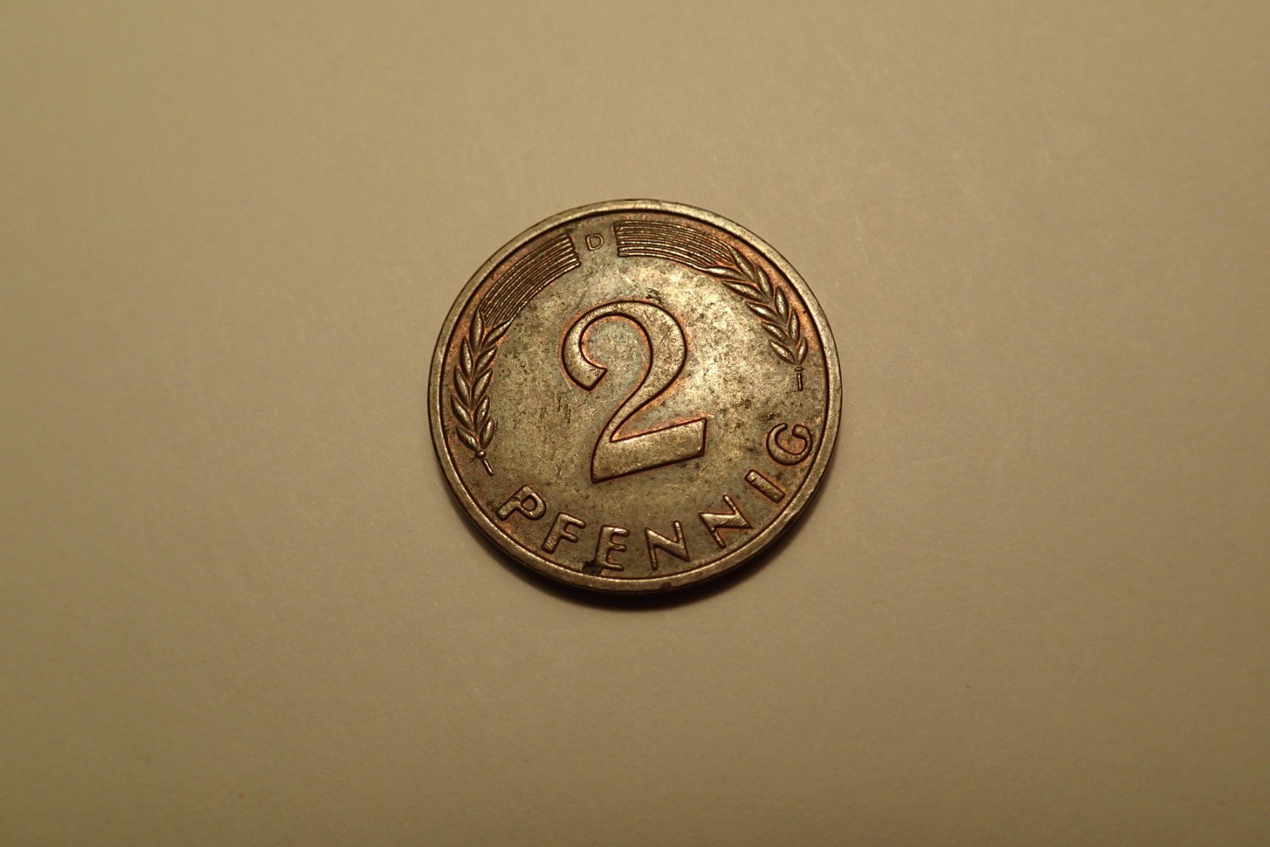 Tutti le monete: 2  Pfennig 1966 D nicht magnetisch – Usato da Allschwil venduto da Salus17 1